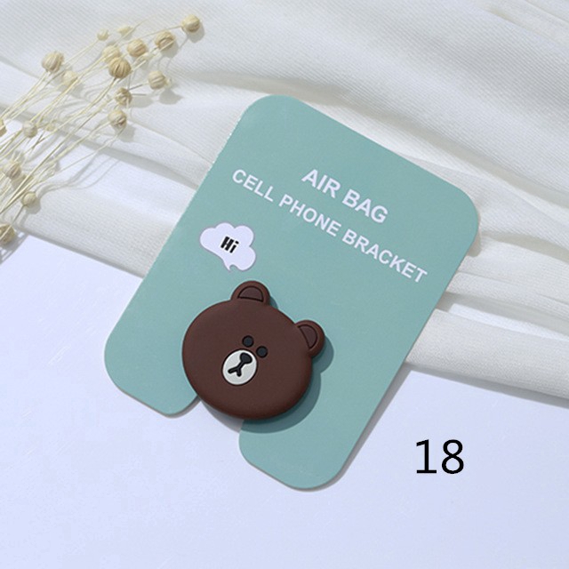 Giá đỡ điện thoại bằng chất liệu silicon phong cách hoạt hình dễ thương