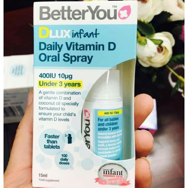 Vitamin D3 dạng xịt better you