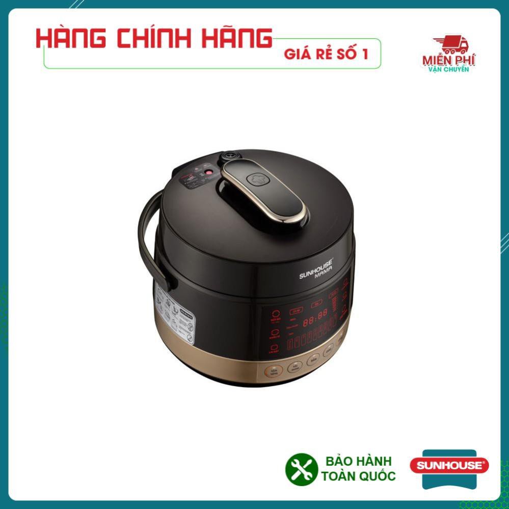 Nồi áp suất điện tử đa năng Sunhouse 5L SHD1585B, Nồi đa năng điện tử Sunhouse Mama 5L SHD1585B.