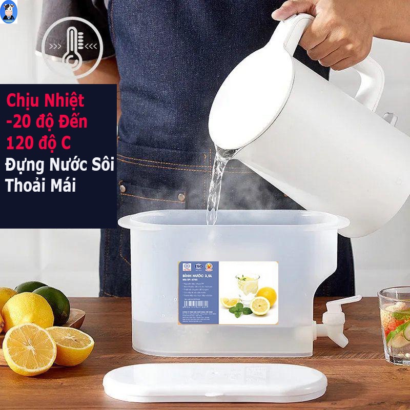 bình nước có vòi 3,5l để tủ lạnh