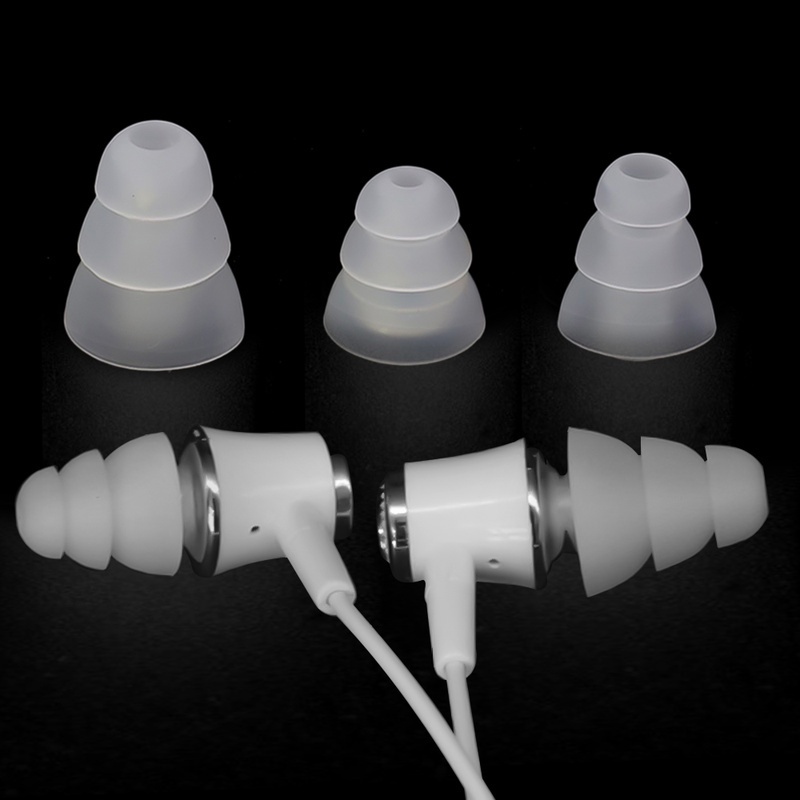 Nút Tai Nghe Thay Thế Bằng Silicon Ba Lớp Mềm Mại Thông Dụng