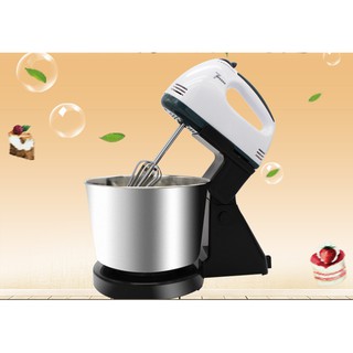 Máy đánh trứng trộn bột để bàn có xô đựng 7 tốc độ