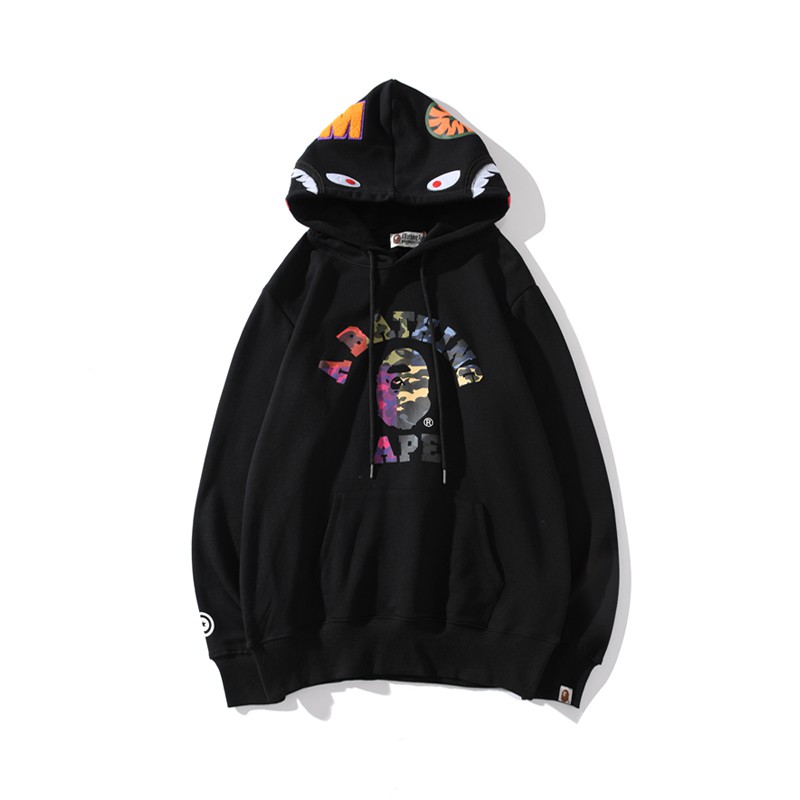 Áo Hoodie Bape Shark nỉ lót lông hàng cao cấp ss2024