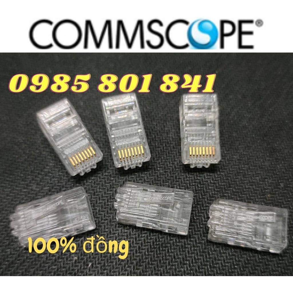 Hạt mạng RJ45 cat5 Commscope 6-554720-3 chính hãng, hàng tốt