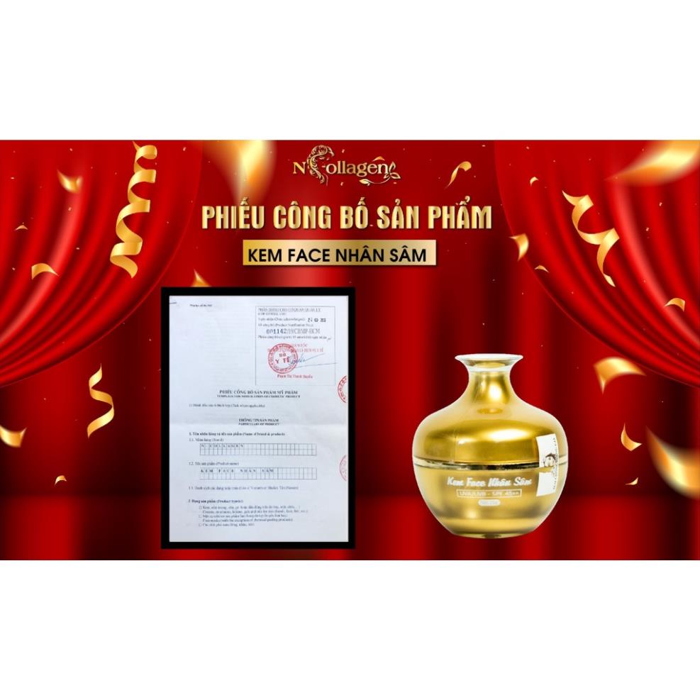Combo Kem Face Nhân Sâm & Kem Sun Chống Nắng N'COLLAGEN - Giảm Mụn, Mờ Nám, Tàn Nhang Hàng Chính Hãng Giá Sỉ