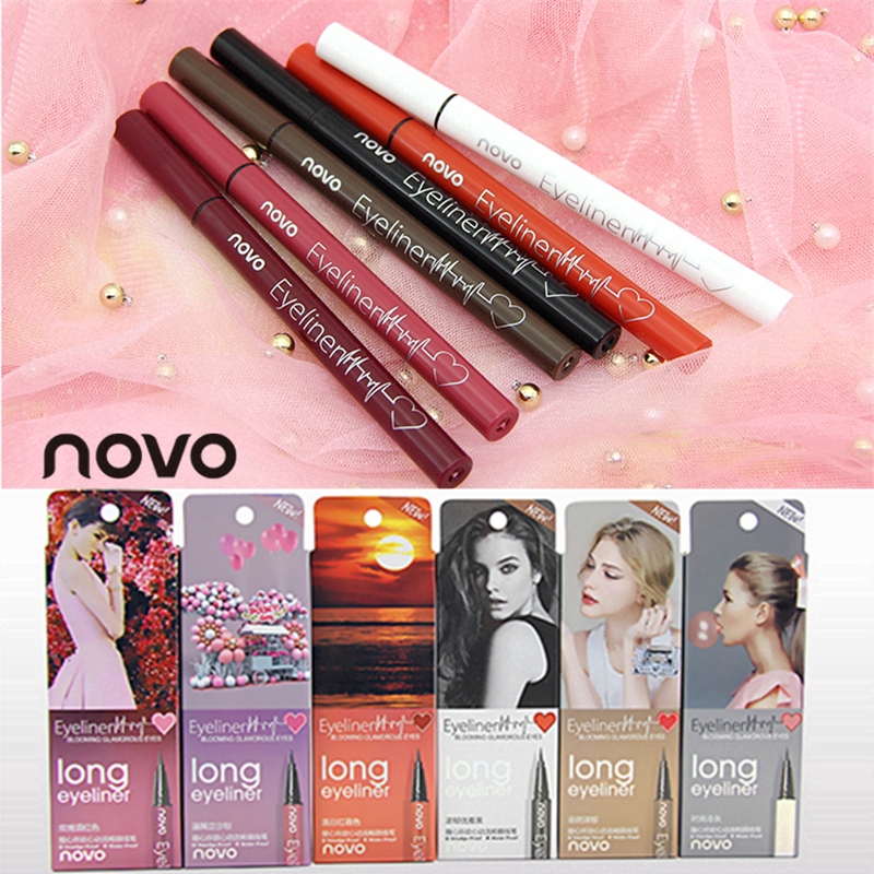 COD+Bút kẻ mắt NOVO 6 màu chống nhòe nhanh khô siêu mượt | BigBuy360 - bigbuy360.vn