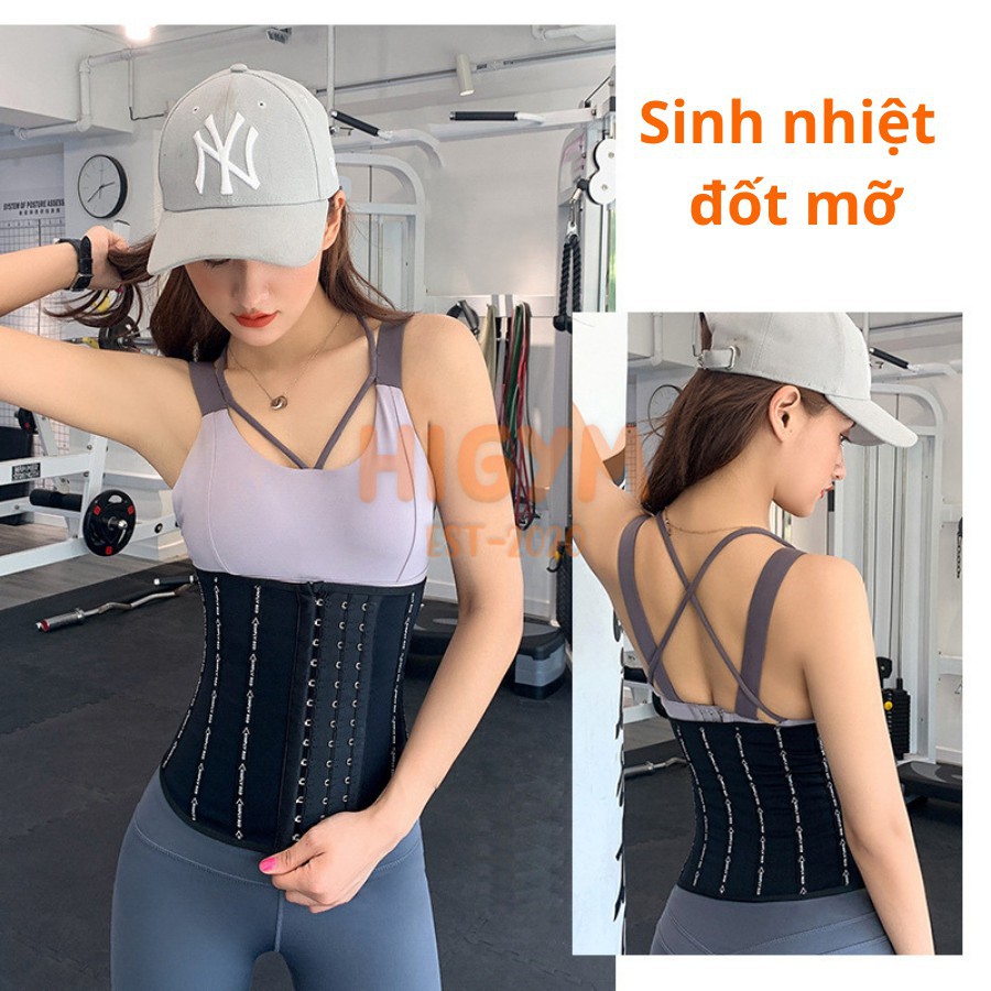 [Công nghệ mới] Gen Nịt Bụng Siêu Đốt Mỡ Giảm Cân 10 xương, Sinh Nhiệt Đổ Mồ Hôi, Định Hình Vóc Dáng