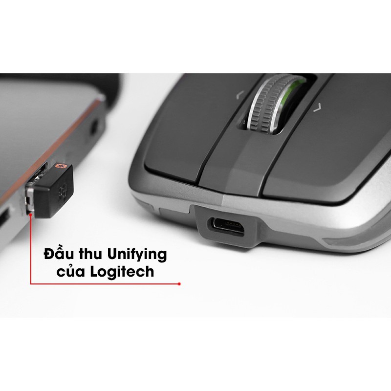 Chuột không dây Bluetooth Logitech MX Anywhere 2S (Kết nối 3 thiết bị - di trên mọi bề mặt)