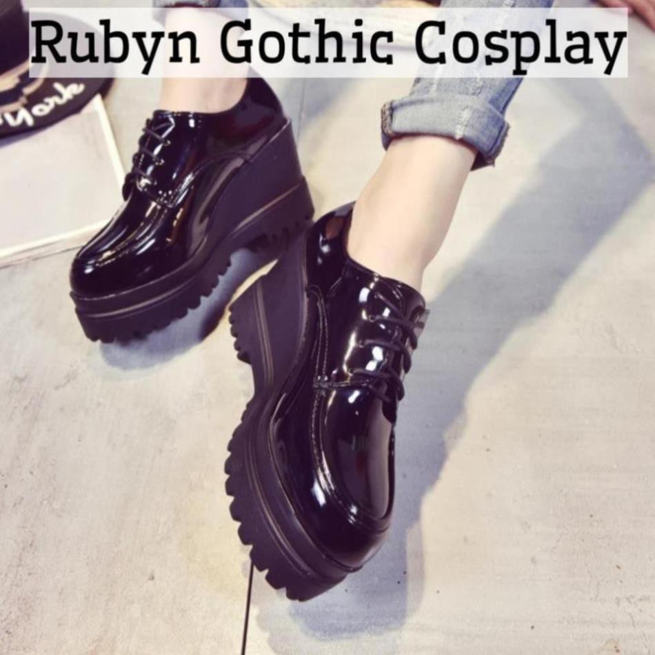 [CÓ SẴN] 🍁Giày oxford độn đế tăng chiều cao 9cm (Tài khoản Shopee duy nhất: gothic.cosplay ) _h911