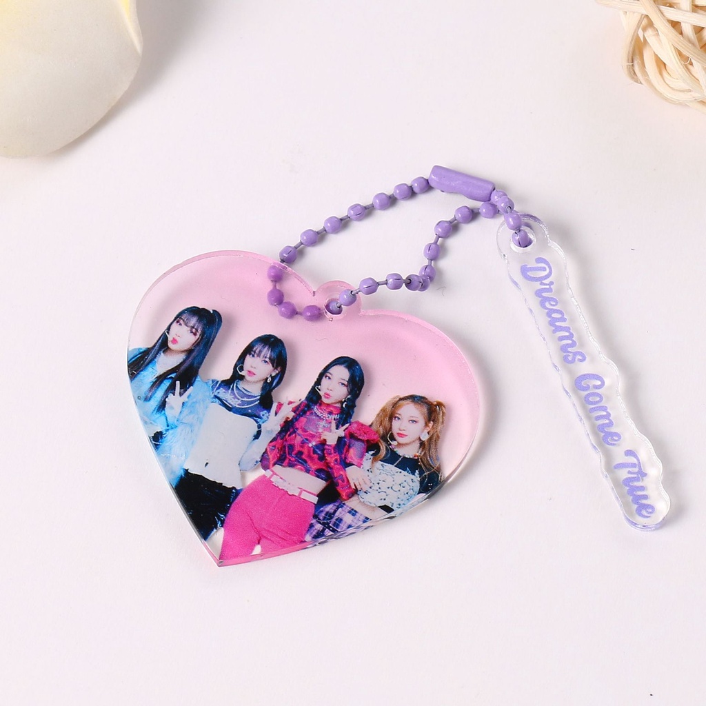 Móc Khóa Hình Nhóm Nhạc Kpop BTS BLACKPINK Aespa Enhypen Txt Straykids Twice NCT