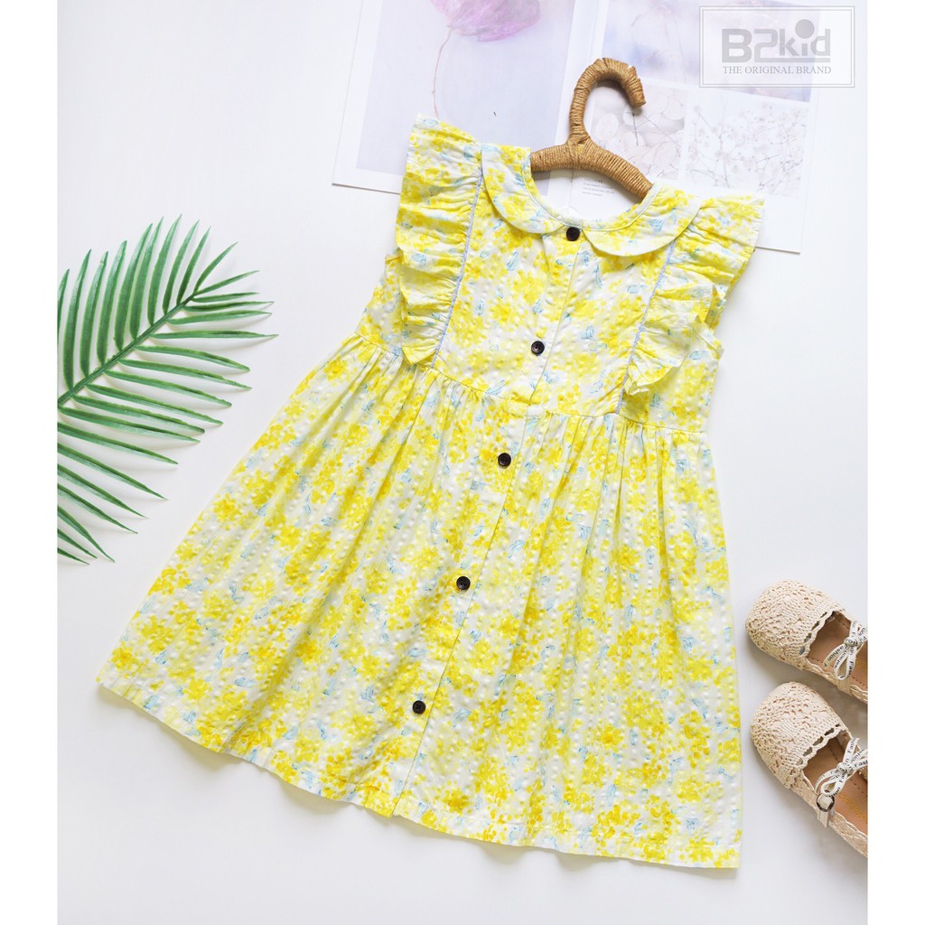 ĐẦM CỔ SEN CÁNH TIÊN XINH XẮN B2KID