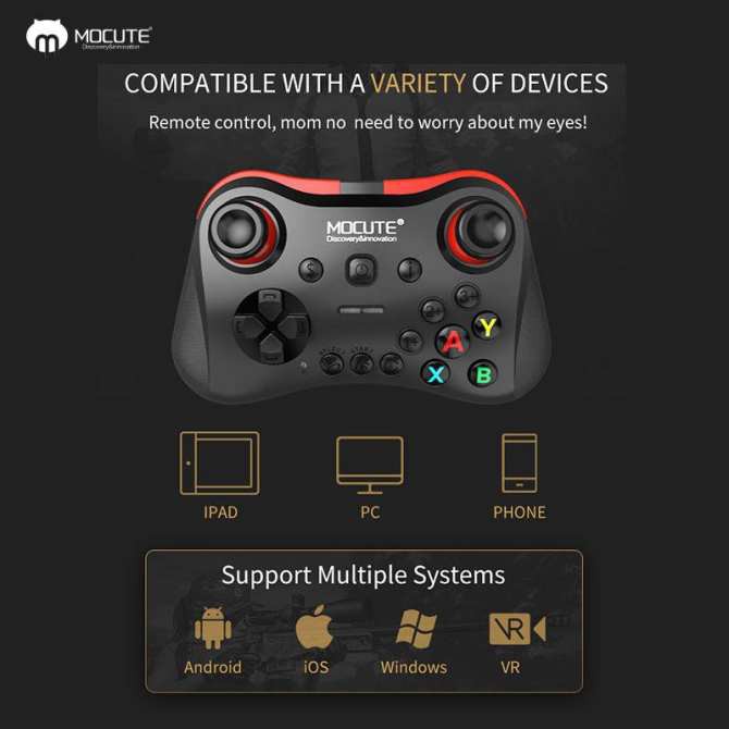 🐳 TAY CẦM CHƠI GAME THƯƠNG HIỆU MOCUTE MOCUTE 054 - MOCUTE-056 | TAY CẦM GAME| GAMEPAD tặng đèn led usb