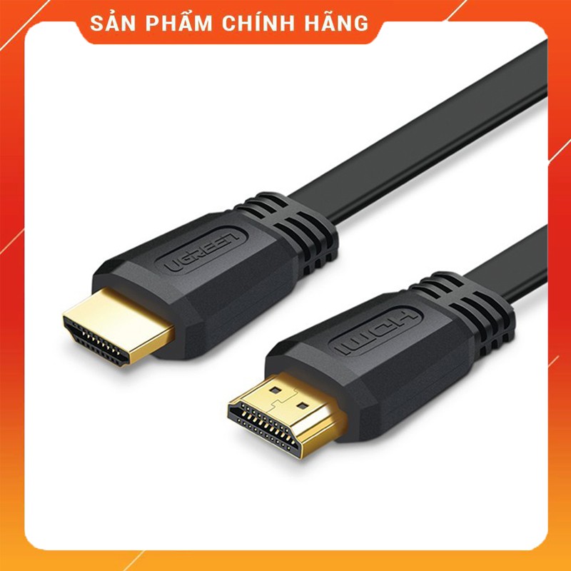 Cáp HDMI 2.0 dài 1.5m dây dẹt hỗ trợ 4K Ugreen 50819 - Hàng Chính Hãng
