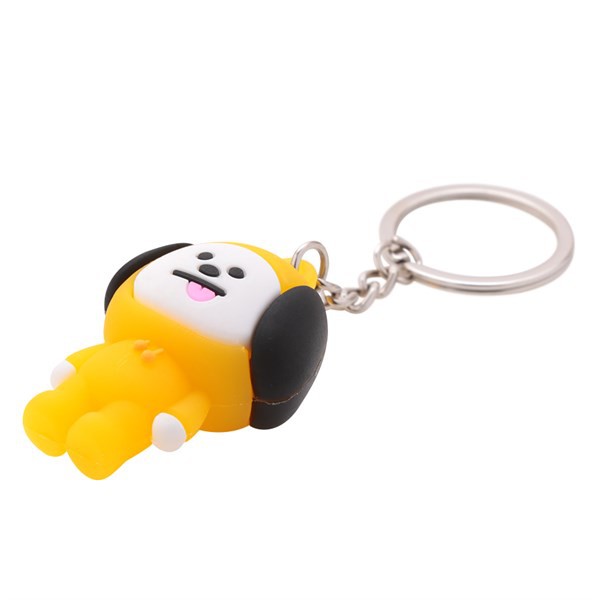 Móc Khóa Nhựa Hình Nhân Vật BTS BT21 - Cún Chimmy