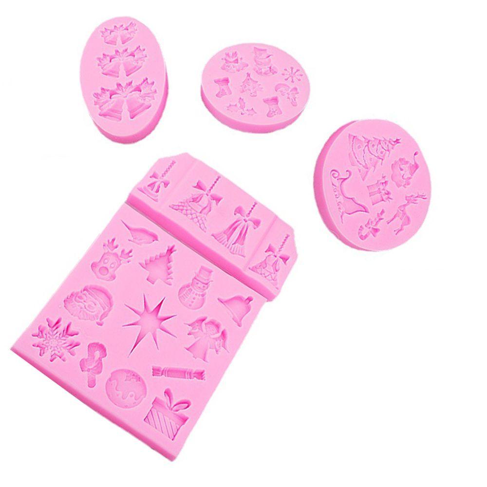 1 / 1 Bộ Khuôn Silicone Hình Cây Thông Giáng Sinh 3D