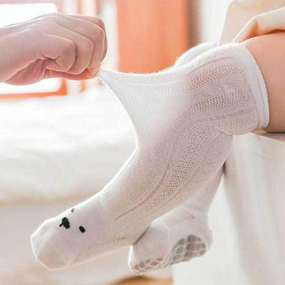 MIHAN1 Vớ Mỏng Chống Trượt Họa Tiết Động Vật Dễ Thương Cho Bé
