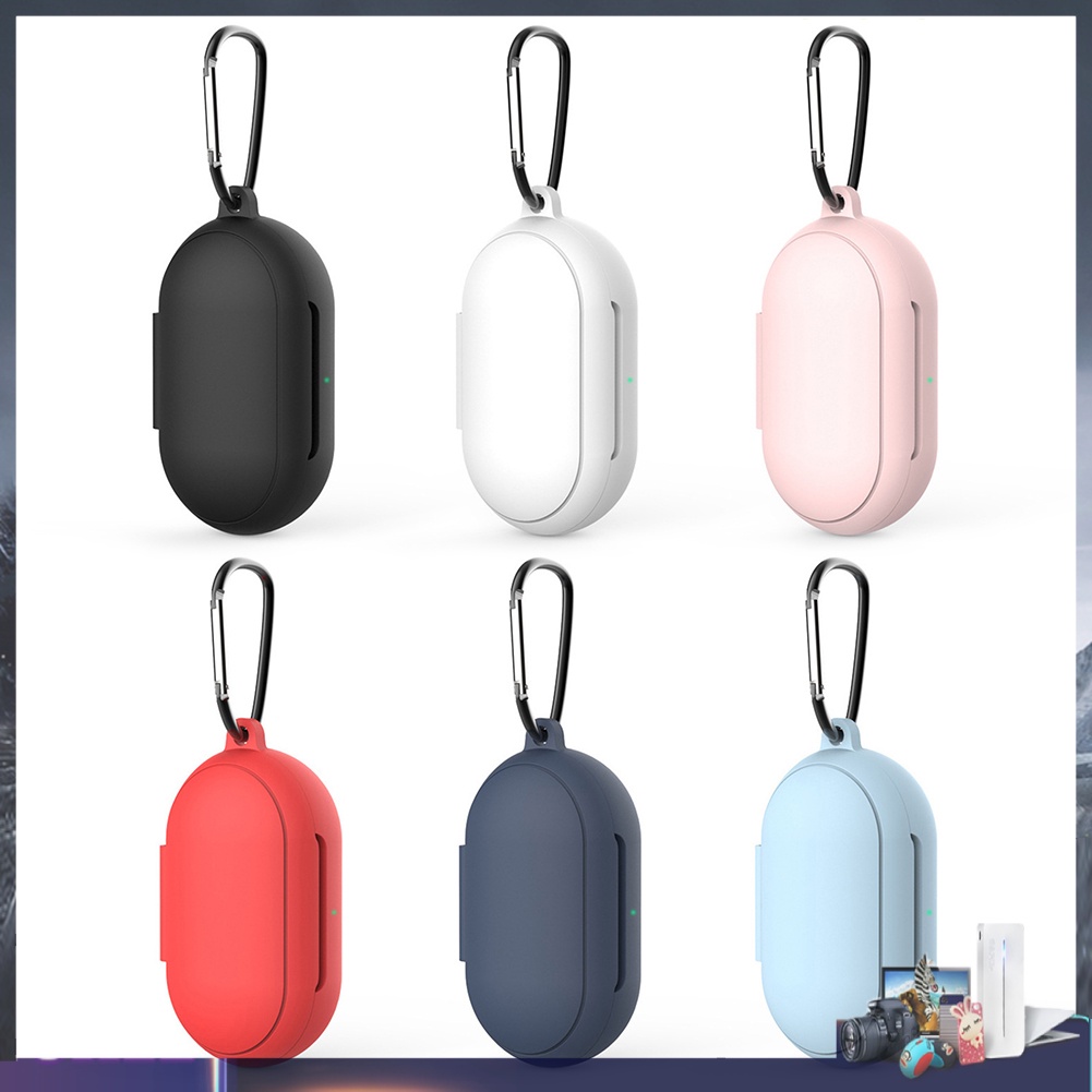 Vỏ bảo vệ hộp sạc tai nghe Samsung Galaxy Buds Plus bằng silicone kèm móc khóa