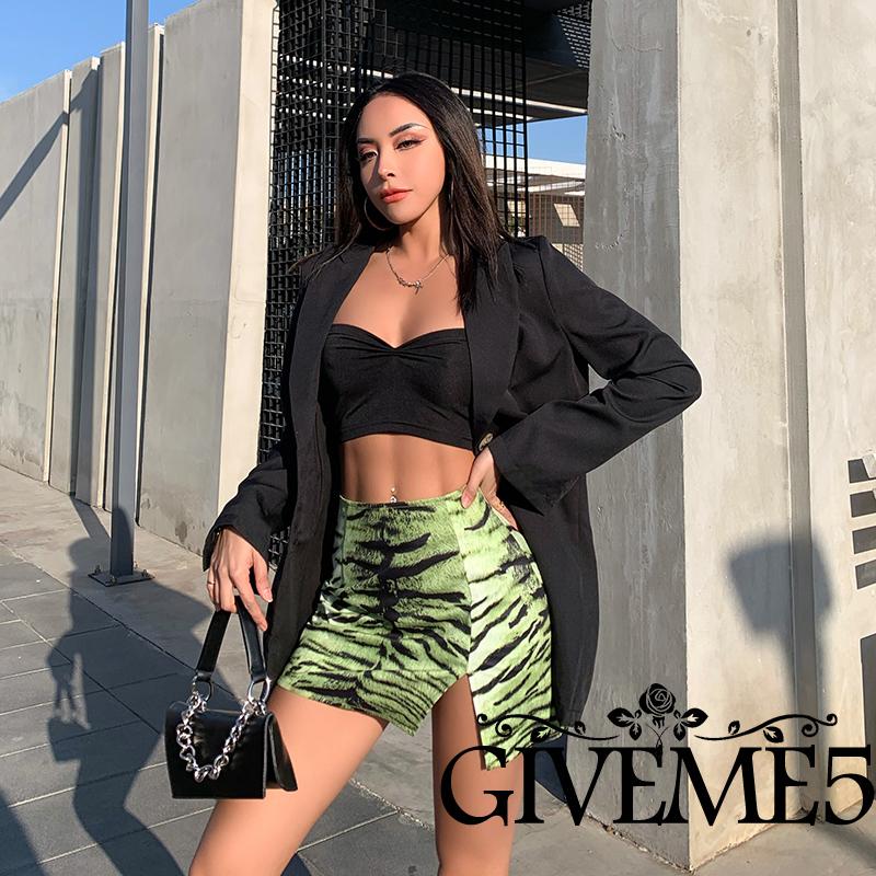 Chân Váy Chữ A Họa Tiết Sọc Thời Trang Quyến Rũ Cho Nữ