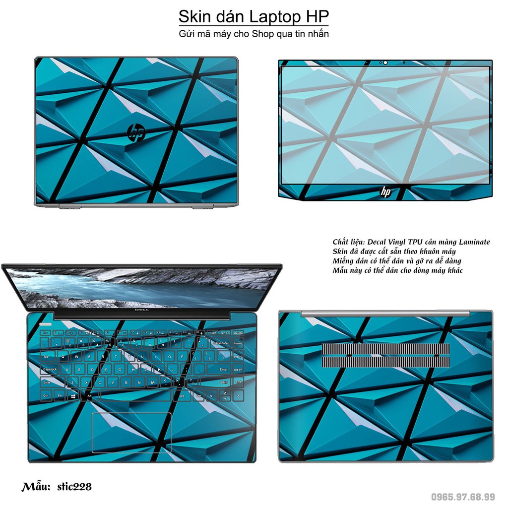 Skin dán Laptop HP in hình Hoa văn sticker _nhiều mẫu 37 (inbox mã máy cho Shop)