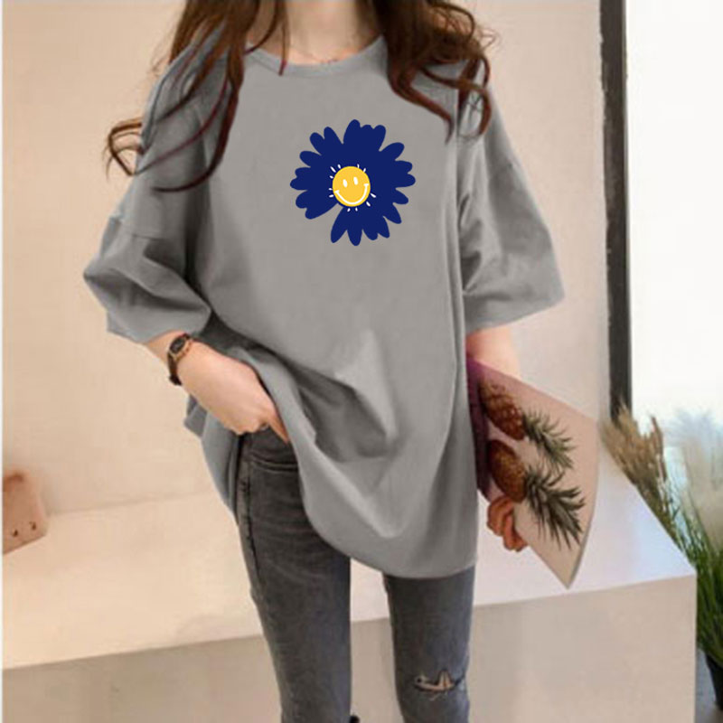 NRVP Áo Thun Nữ Ngắn Tay Họa Tiết Hoạt Hình Thời Trang