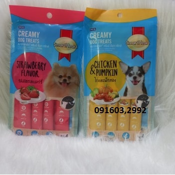 Bánh thưởng cho chó dạng kem Smatt heart Creamy dog 60gr