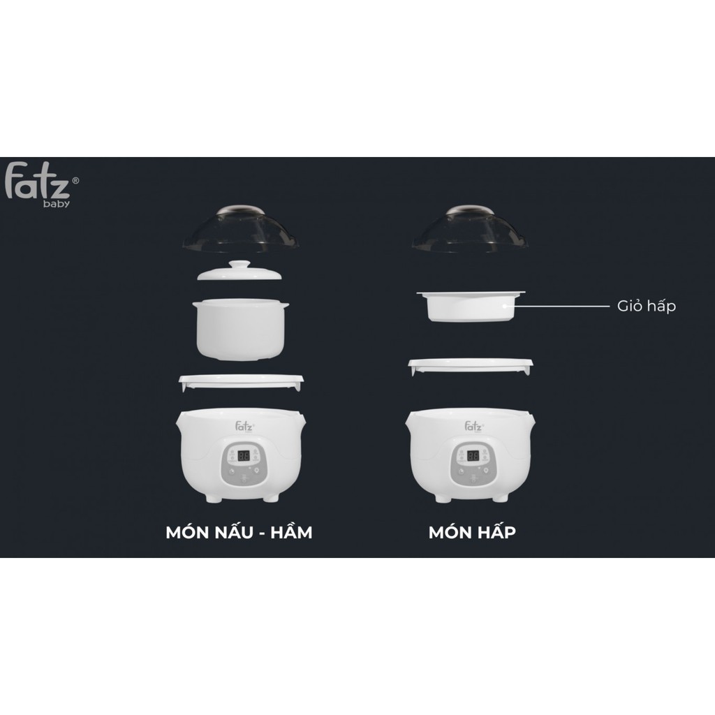 NỒI HẦM CÁCH THUỶ FATZ BABY 0.7L STEW 1 FB9107ZT