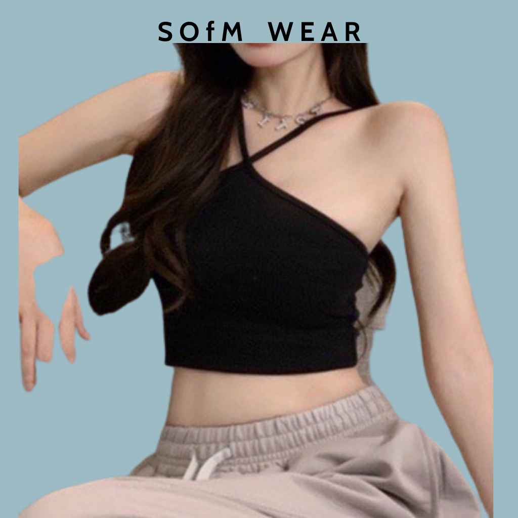 Áo Yếm Thun Gân 2 Dây Thắt Nơ Trẻ Trung