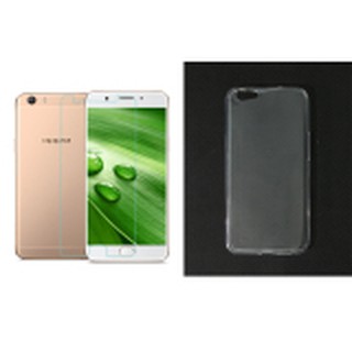 Bộ kính cường lực và ốp lưng dẻo oppo f1s / a1601 / a59