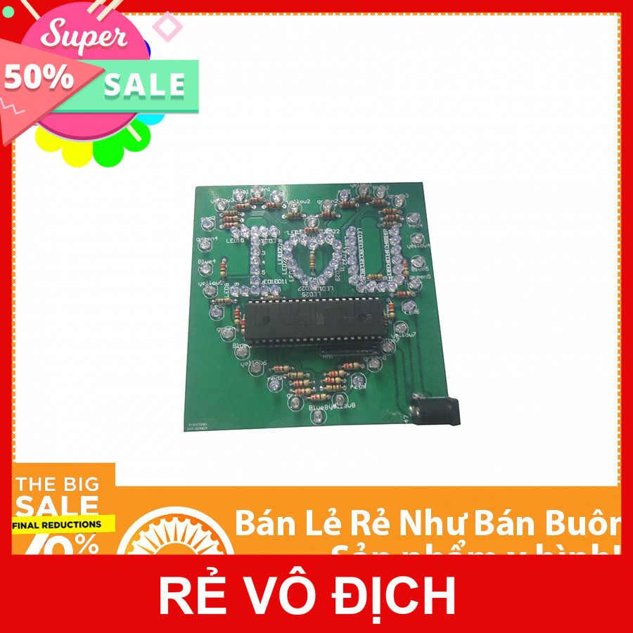 Mạch Led Trái Tim I Love U Giá Rẻ - Linh Kiện Điện Tử