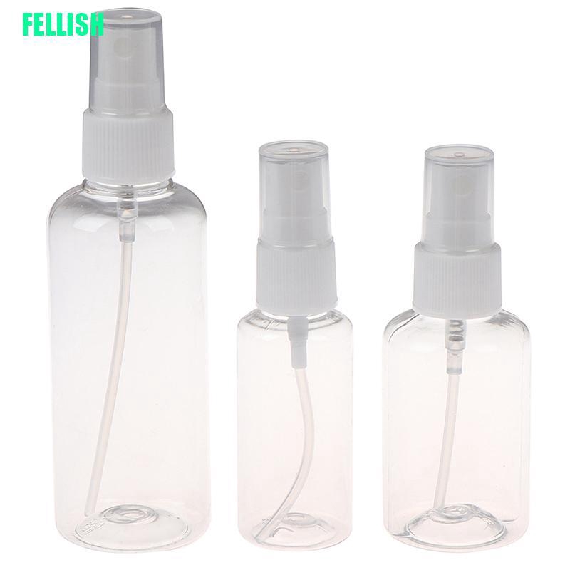 [Hàng mới về] Bình xịt rỗng trong suốt đựng mỹ phẩm tiện dụng cho du lịch 30 / 50 / 100ml