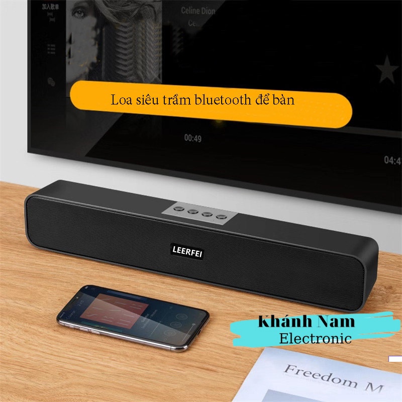 Loa Bluetooth A36 Cao Cấp, Siêu Bas, Âm Thanh Vòm, Tích Hợp Nhiều Chức Năng, Có Khe Cắm USB, Thẻ Nhớ, Pin Dùng 10 Tiếng.
