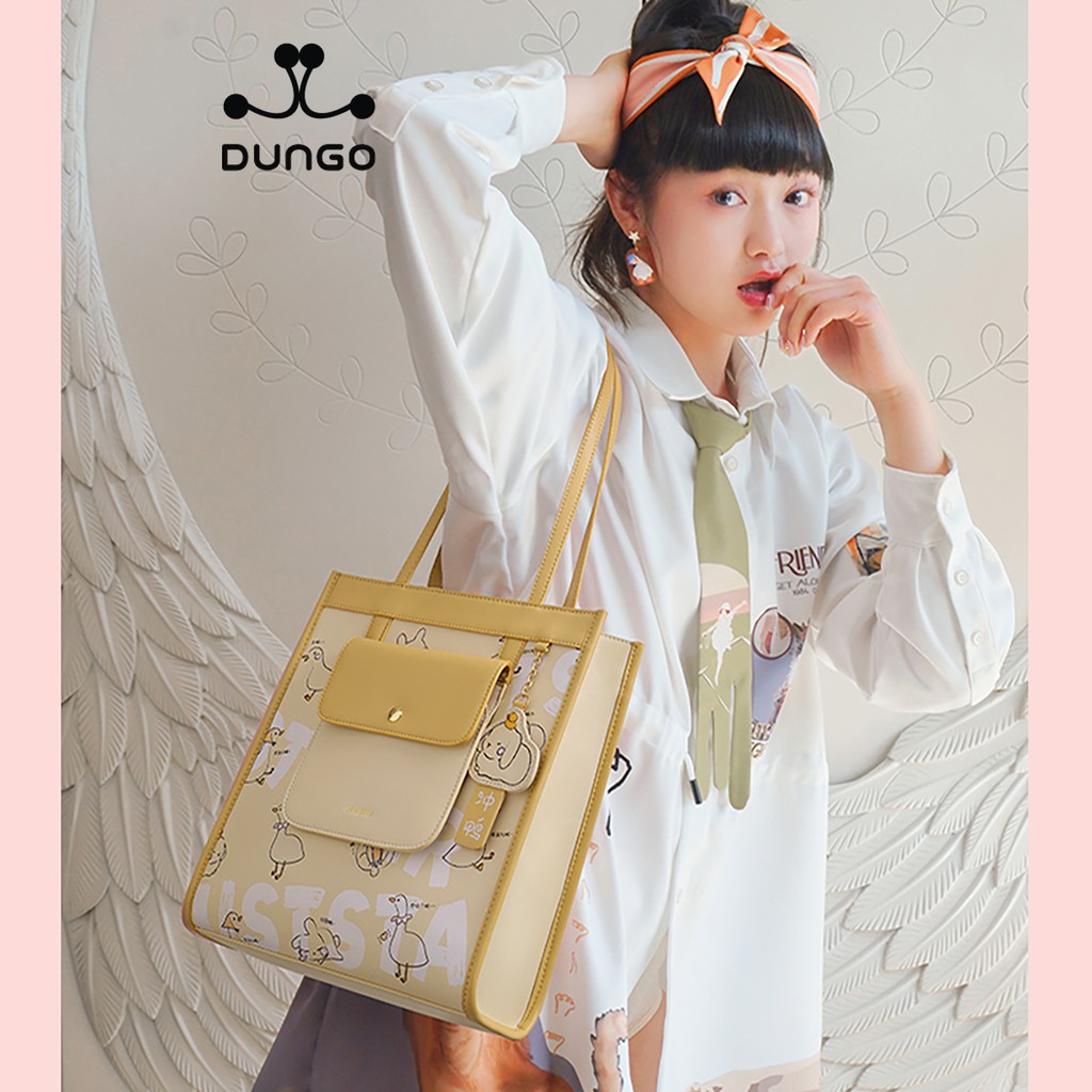 Túi Tote JUST STAR Charm Thỏ Hồng/ Vàng JU172649