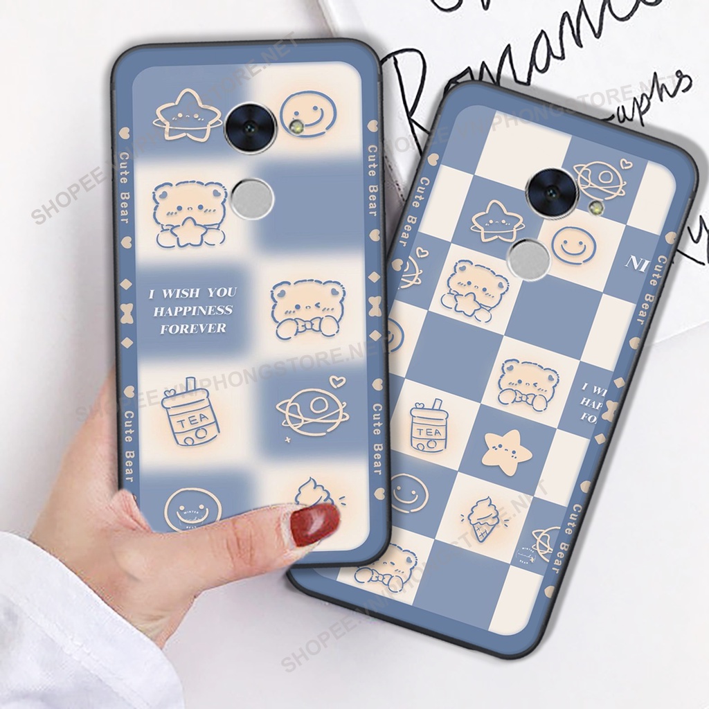 Ốp lưng điện thoại Huawei Y7 Prime - Huawei GR5 2016 - Huawei GR5 2017 in hình gấu cực đẹp-công nghệ cao