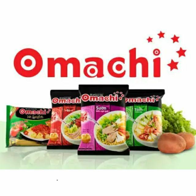 3 gói Mỳ omachi tôm chua cay/sốt bò hầm/sườn hầm gói 78g