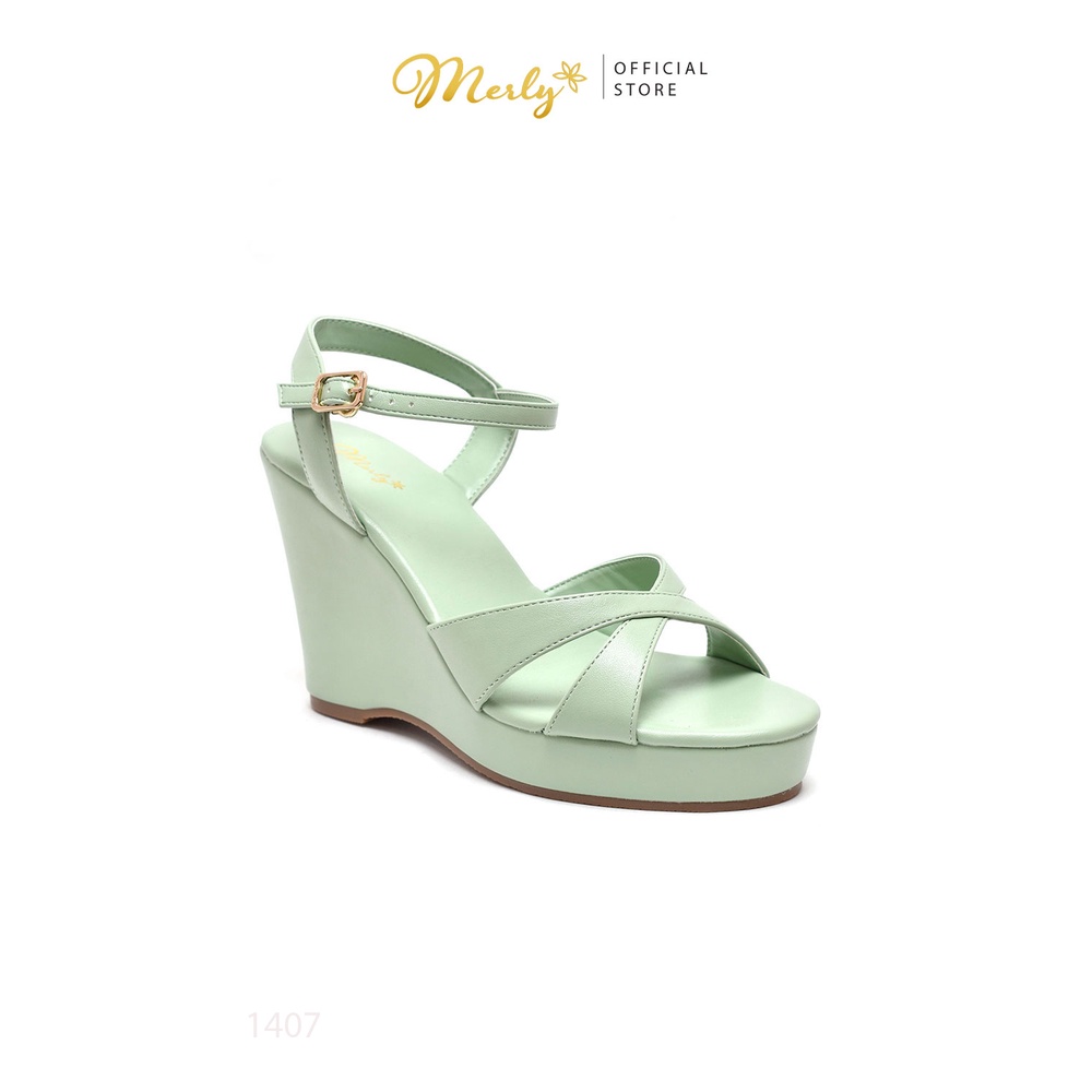 Giày Sandal Đế Xuồng Đúp Merly 1407