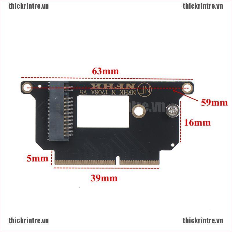 <Hot~new>NVMe M.2 NGFF SSD for 2016-2017 13" MacBook Pro A1708 Adapter card