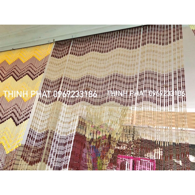 Màn rèm hạt nhựa Đan Dầy 100 sợi/m. Màn rèm sợi hạt lúa Cafe siêu đẹp ngăn cách phòng, rèm hạt che cửa đi