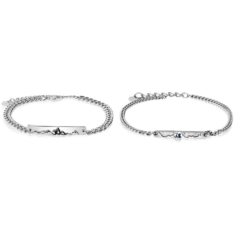 YeYi Wushan Canghai Vòng Tay Cặp Đôi Cảm Giác Cao Chạm Khắc Nhân Vật Thời Trang Cho Nam Nữ