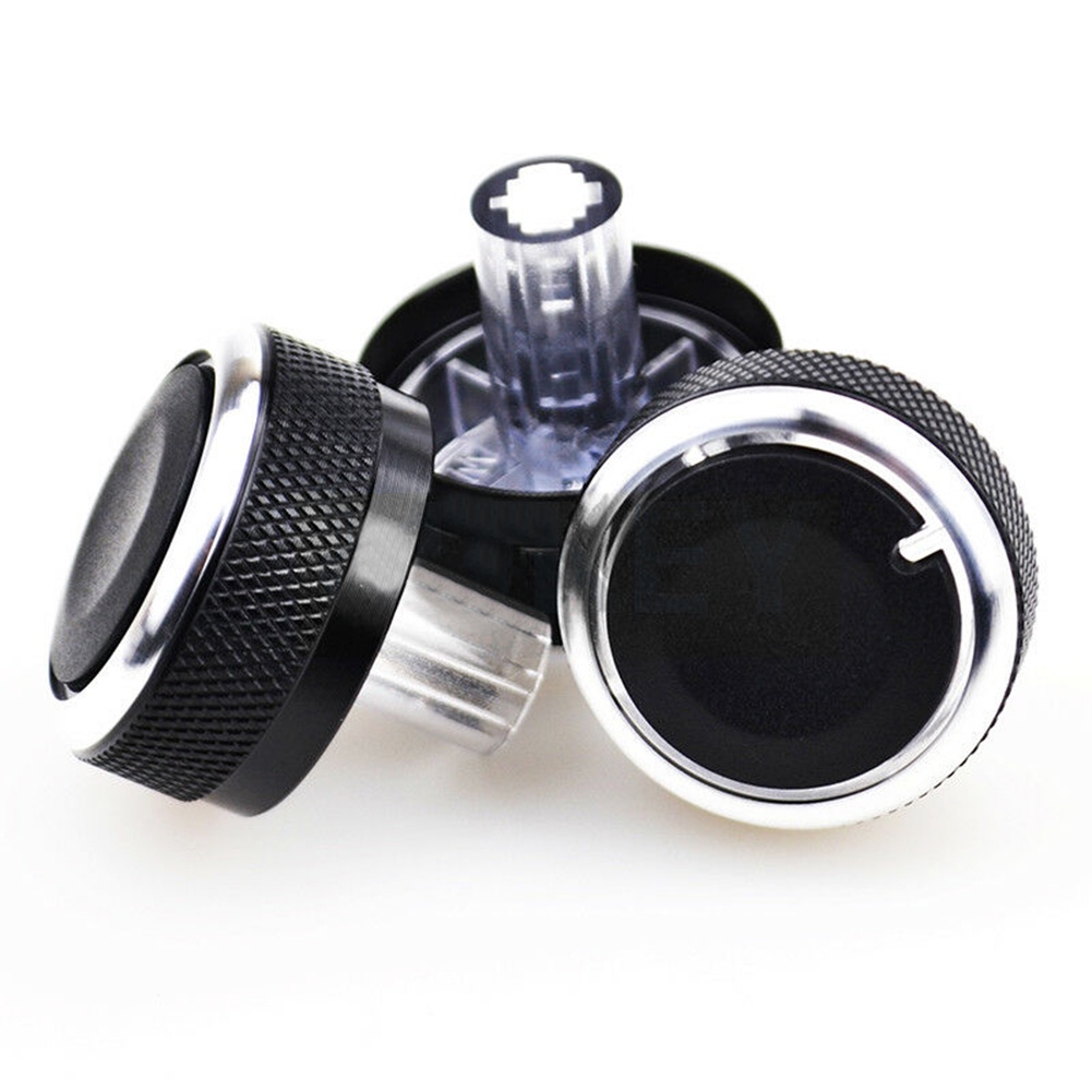 Set 3 Núm Vặn Điều Hòa Không Khí Màu Đen Cho Mazda 2