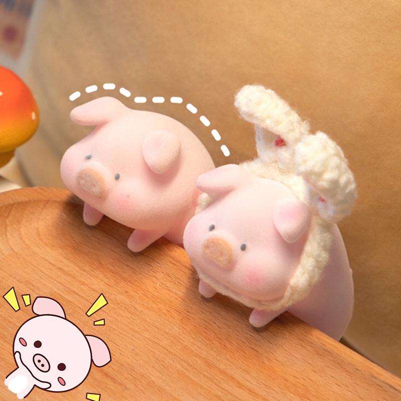 Mô hình chú heo hồng dùng trang trí bàn làm việc/ phòng ở DIY