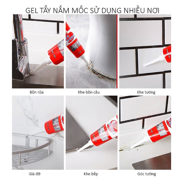 Gel tẩy mốc đa năng HCNGD 120ml - Tẩy nấm mốc silicon, gioăng cao su máy giặt, mốc chân tường cực mạnh