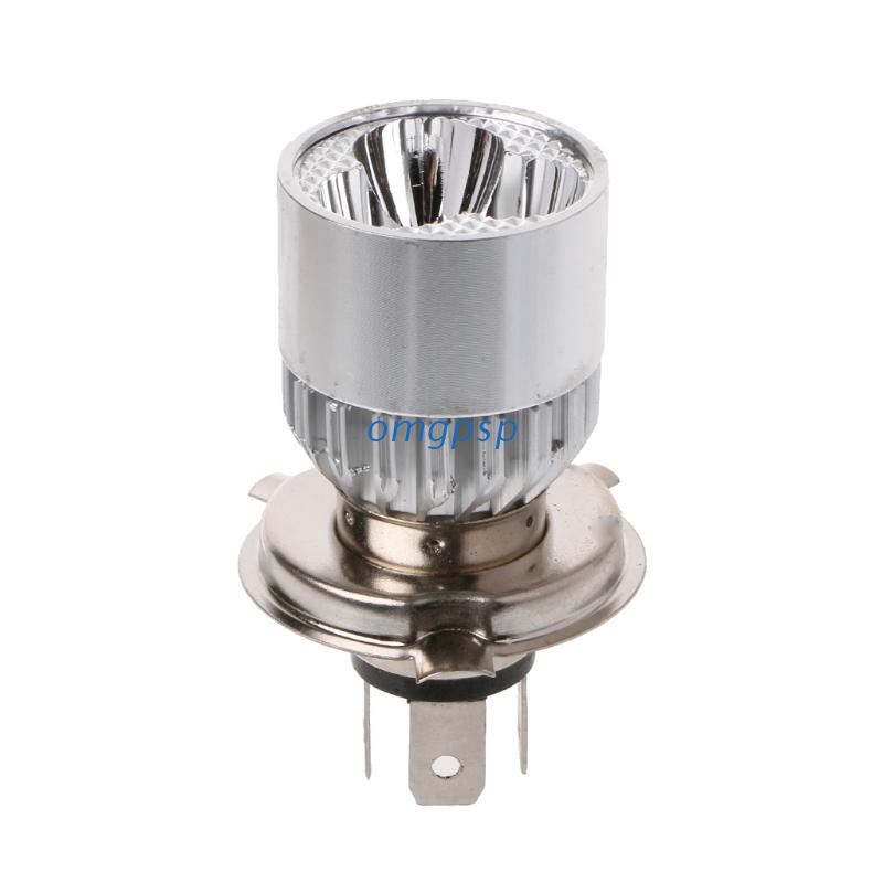 Đèn Pha 3 Bóng LED DC 12-80V H4 Cho Xe Máy Scooter