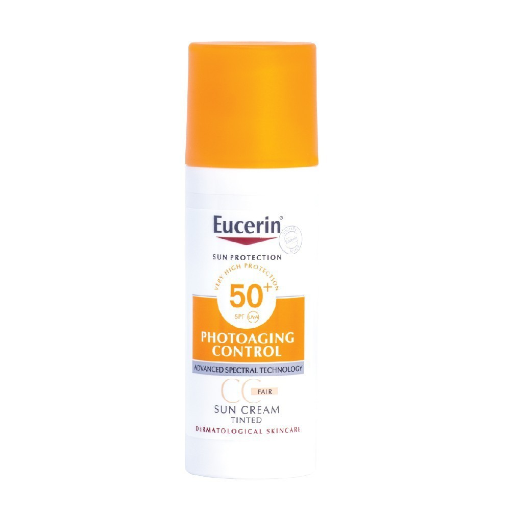 Kem Chống Nắng Chống Lão Hoá Có Màu Eucerin CC Fair Sun Cream Tinted SPF50+ 50ml