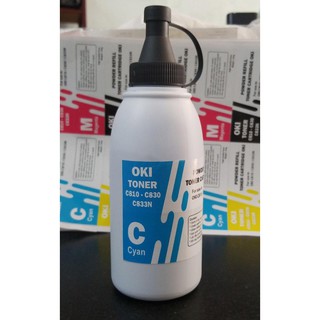 SET MỰC ĐỖ + CHIP LASER REFILL OKI( CHO MÁY OKI C833) 1 MÀU