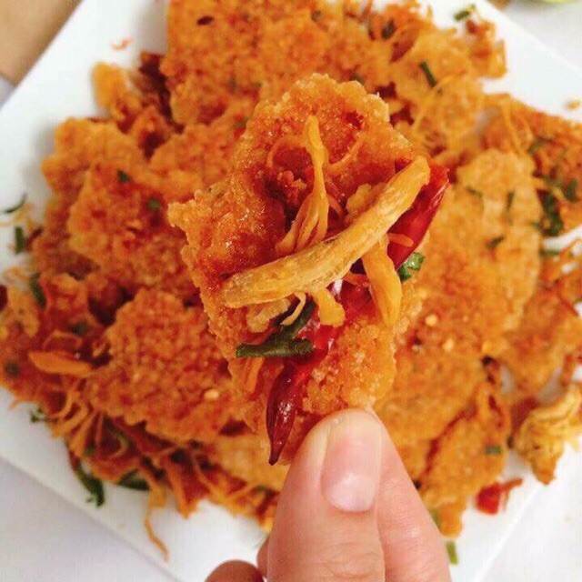 [Mã 156FMCGSALE hoàn 8% đơn 500K] 10HŨ (150g) CƠM CHÁY LẮC KHÔ GÀ LÁ CHANH | BigBuy360 - bigbuy360.vn