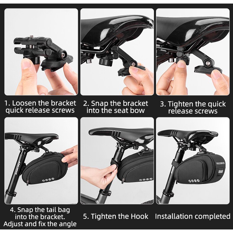Rockbros Túi Đựng Vật Dụng Tiện Lợi Gắn Yên Xe Đạp