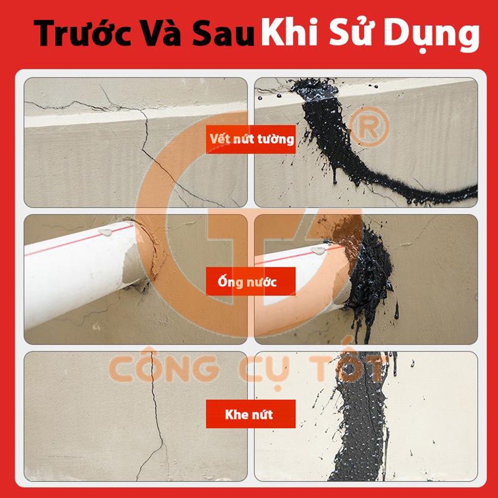 Bình Xịt Chống Thấm Waterproof Spray Polyurethane Chống Dột Chống Thấm Nước Siêu Hiệu Quả Bình Xịt Chống Thấm Tiện Lợi