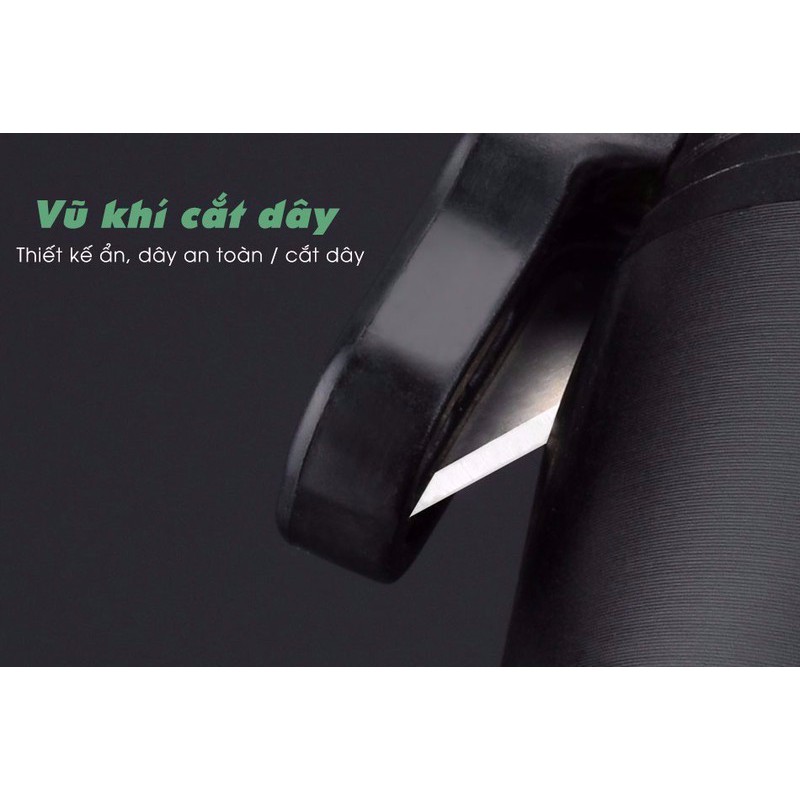 Đèn Pin Cứu Hộ Đa Năng 10 Chức Năng Hỗ Trợ Sạc Năng Lượng Mặt Trời