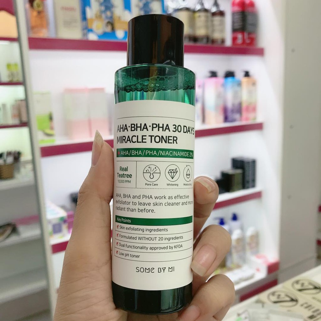 Nước Hoa Hồng Giảm Mụn Some By Mi AHA - BHA - PHA 30DAYS MIRACLE 150ML - TONER GIẢM MỤN SOME BY MI