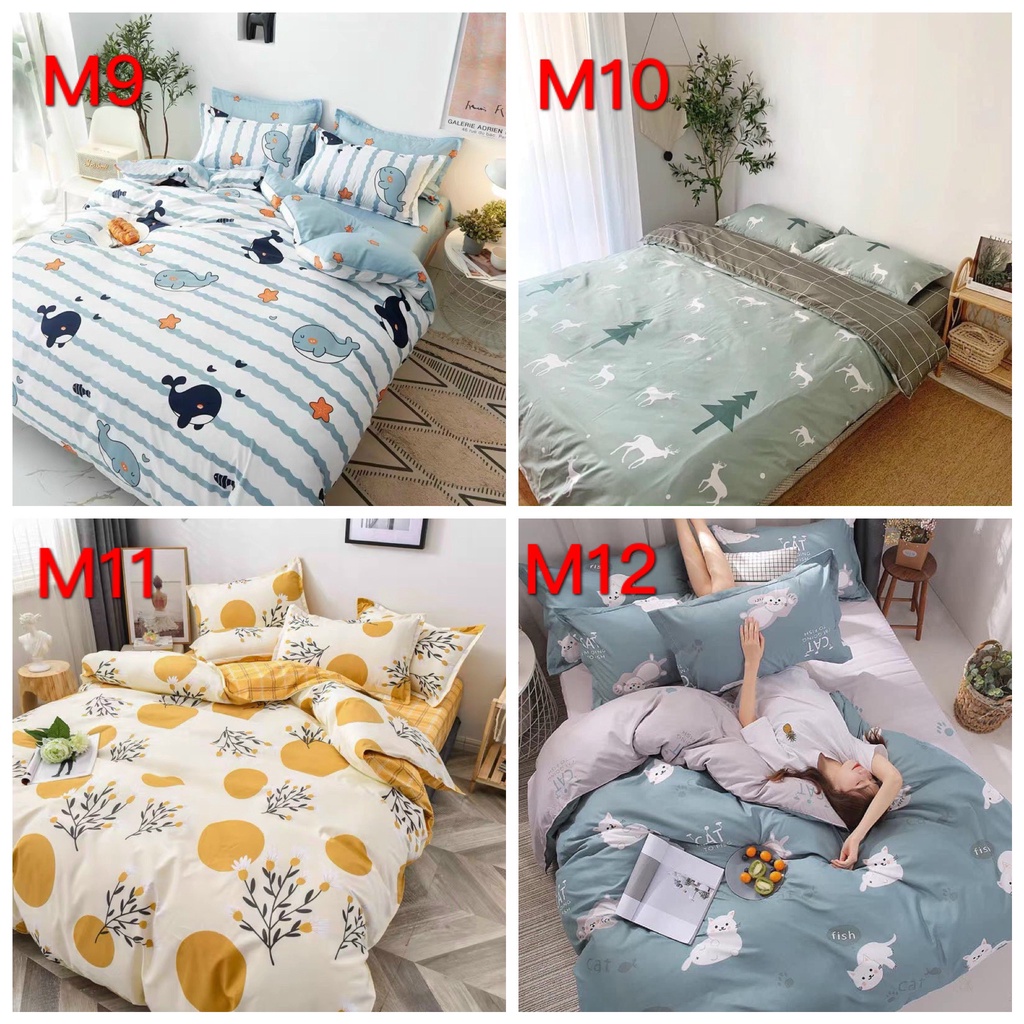 Bộ Chăn Ga Gối Coton 3D hàng nhập khẩu Emly Bedding.( Ảnh thật ) | BigBuy360 - bigbuy360.vn